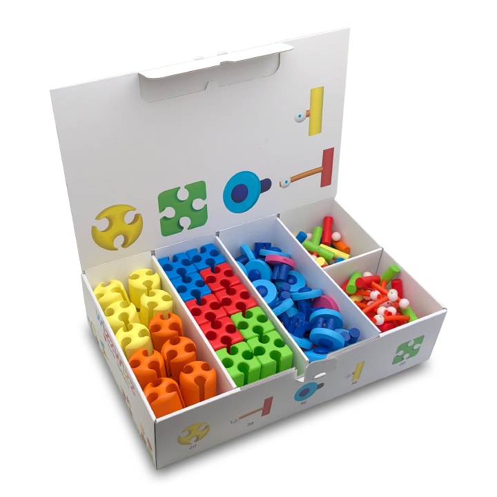 Versterker verkoper Algemeen Wizzwizz • Houten Speelgoed • 152-delige set in XL box - Gestrikt